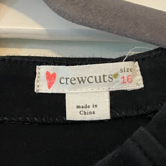 J. Crew Crewcuts girls dress black 16 knit ponte 3/4 sleeves - Picture 4 of 6